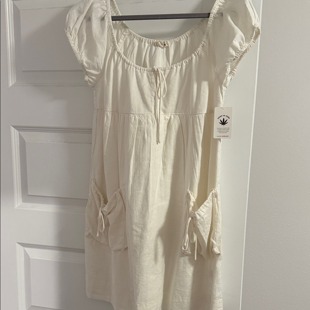 Lucky Brand Cream womensCasual Dress